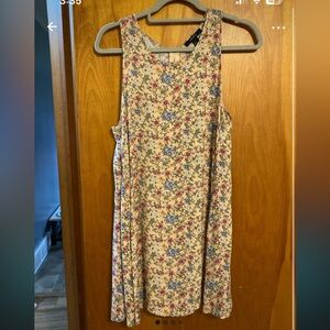 Forever 21 Floral Mini Dress - Pink and Blue